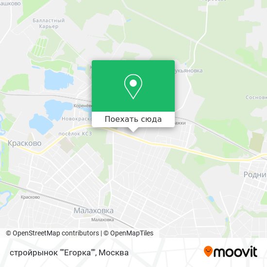 Карта стройрынок ""Егорка""