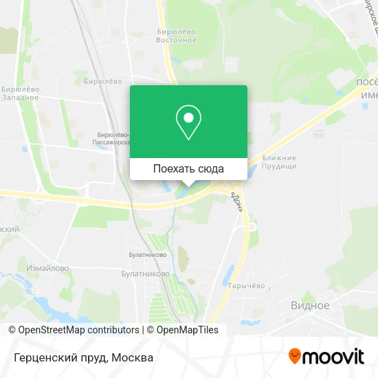 Карта Герценский пруд