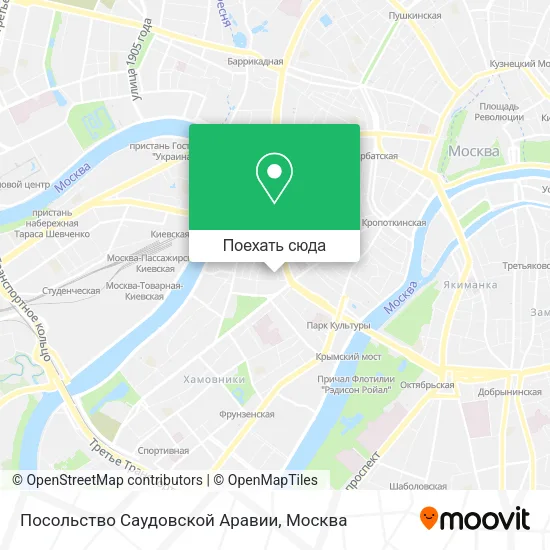 Карта Посольство Саудовской Аравии