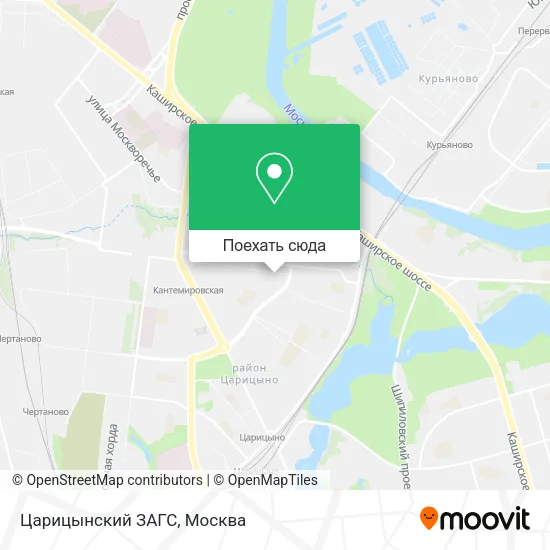 Карта Царицынский ЗАГС