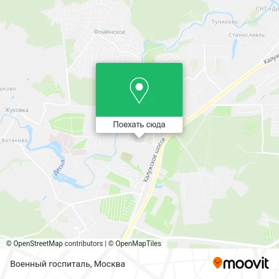 Карта Военный госпиталь