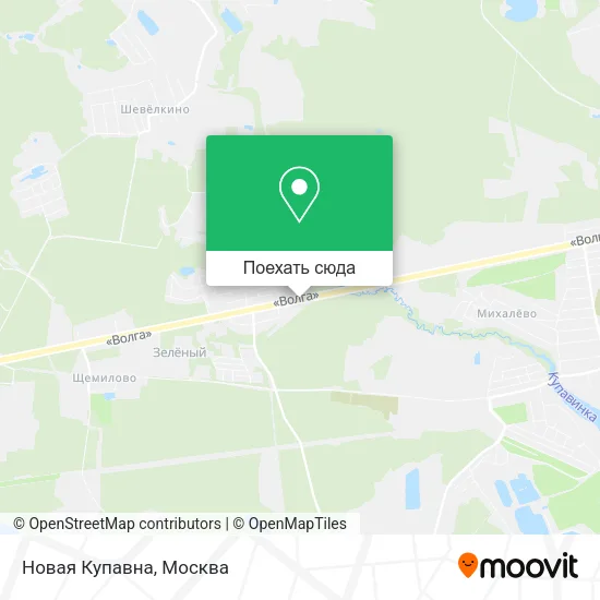 Карта Новая Купавна
