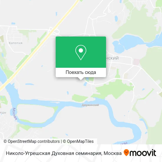 Карта Николо-Угрешская Духовная семинария