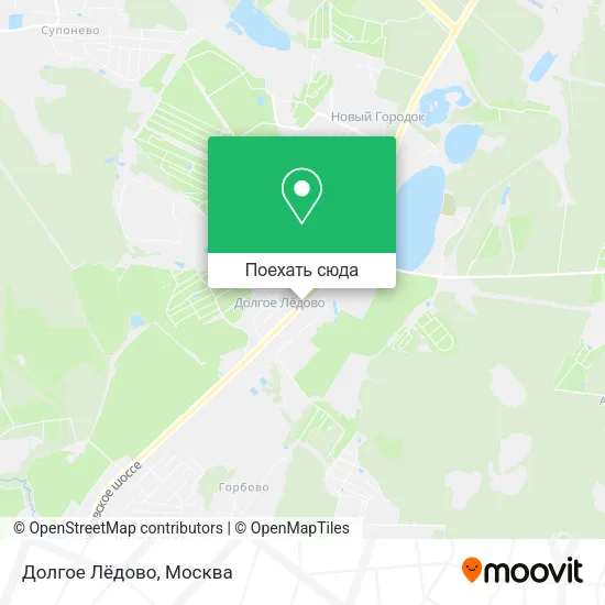 Карта Долгое Лёдово