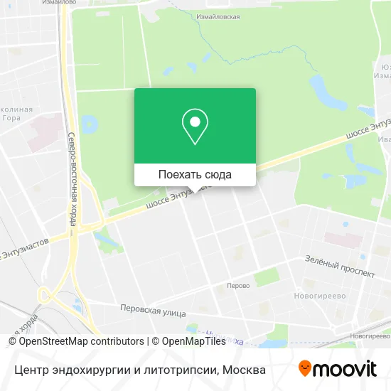 Карта Центр эндохирургии и литотрипсии