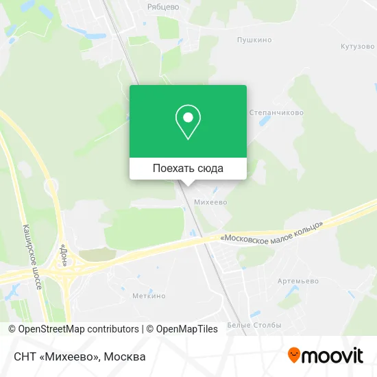 Карта СНТ «Михеево»