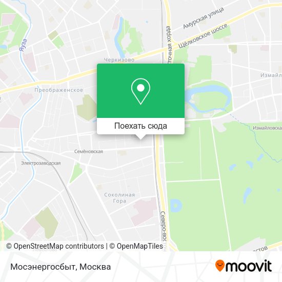 Карта Мосэнергосбыт