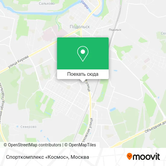 Карта Спорткомплекс «Космос»