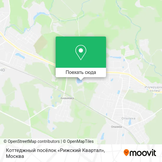 Карта Коттеджный посёлок «Рижский Квартал»