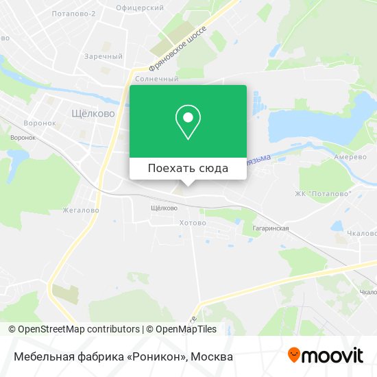 Карта Мебельная фабрика «Роникон»