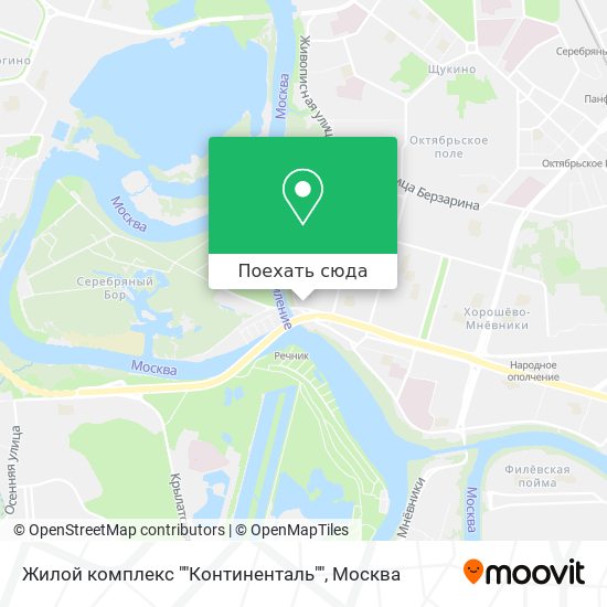 Карта Жилой комплекс ""Континенталь""