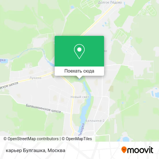Карта карьер Булгашка