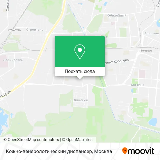 Карта Кожно-венерологический диспансер