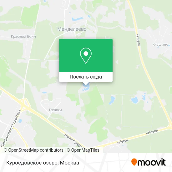 Карта Куроедовское озеро