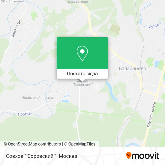 Карта Совхоз ""Боровский""