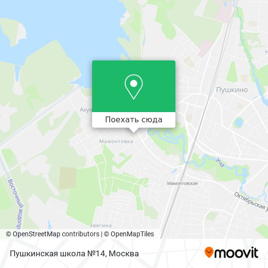 Карта Пушкинская школа №14