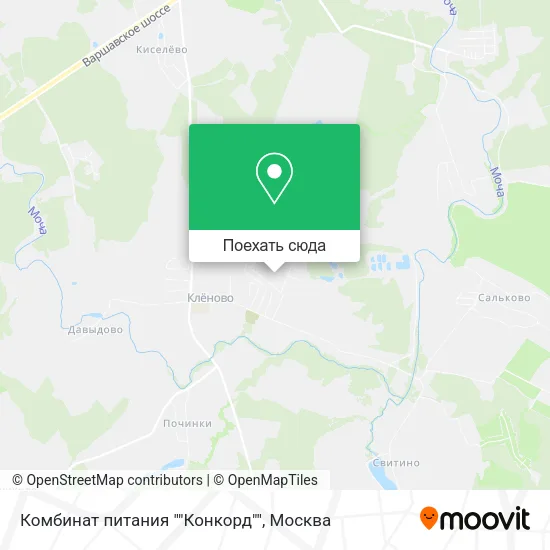 Карта Комбинат питания ""Конкорд""