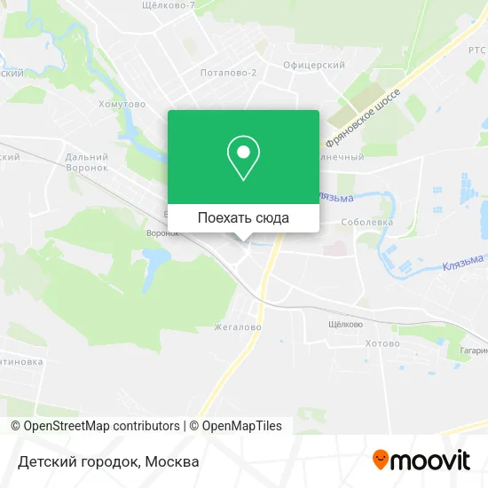 Карта Детский городок