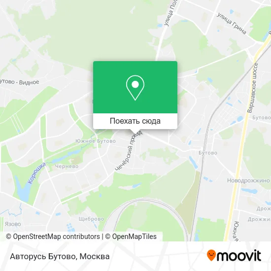 Карта Авторусь Бутово
