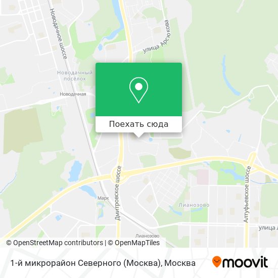 Карта 1-й микрорайон Северного (Москва)