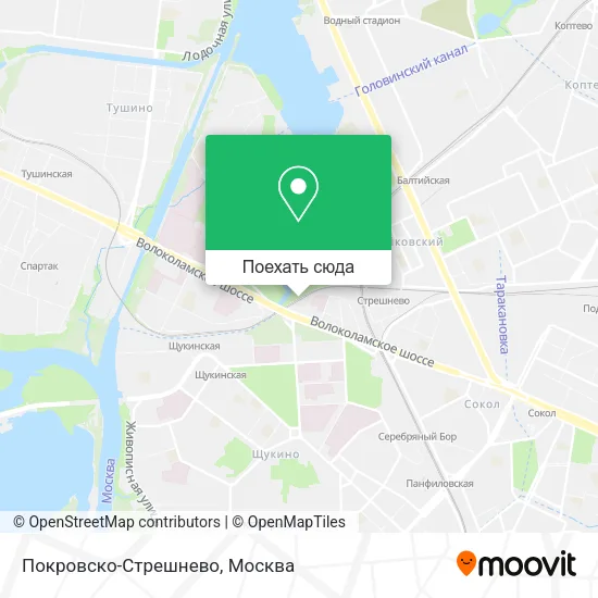 Карта Покровско-Стрешнево