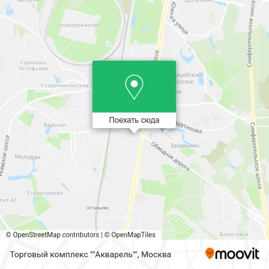 Карта Торговый комплекс ""Акварель""