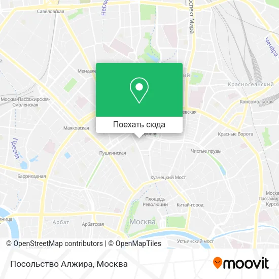 Карта Посольство Алжира