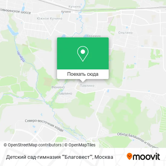 Карта Детский сад-гимназия ""Благовест""