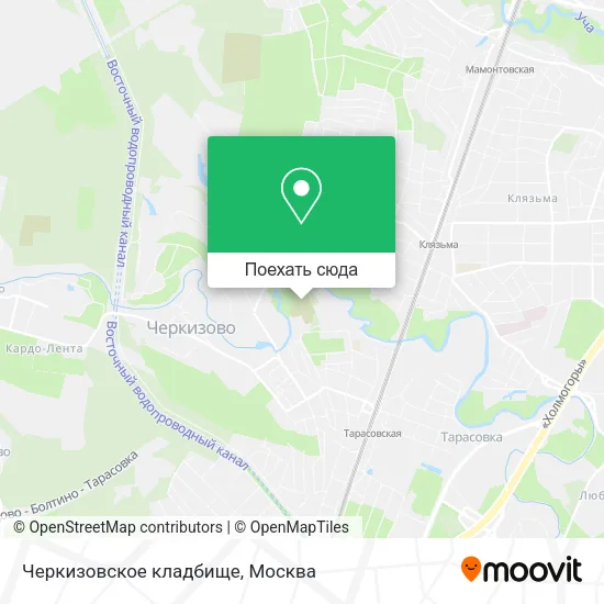 Карта Черкизовское кладбище