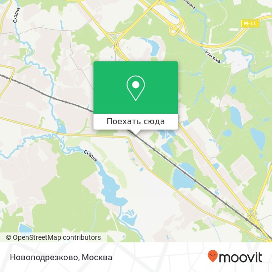 Карта Новоподрезково