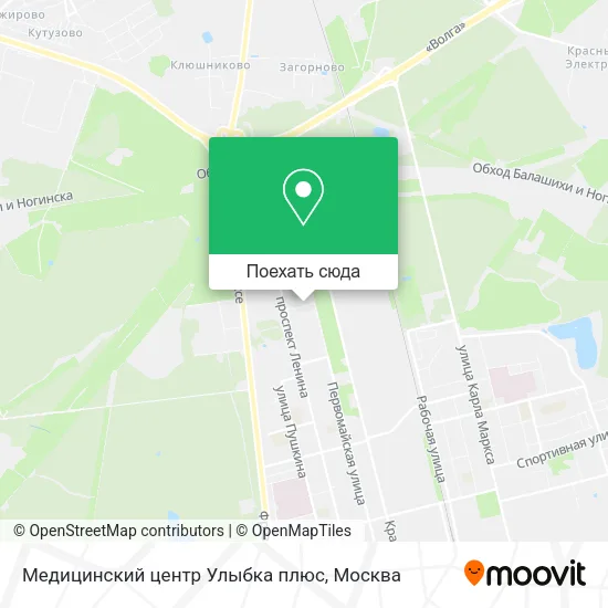 Карта Медицинский центр Улыбка плюс