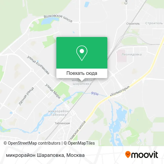 Карта микрорайон Шараповка