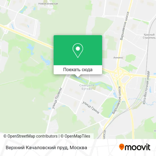 Карта Верхний Качаловский пруд