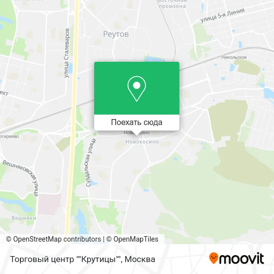 Карта Торговый центр ""Крутицы""