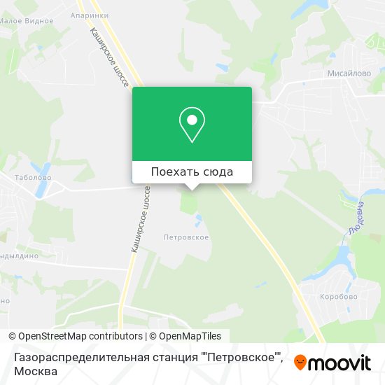Карта Газораспределительная станция ""Петровское""