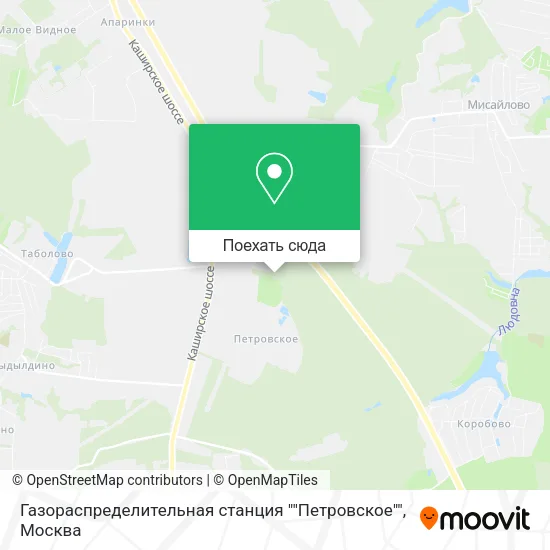 Карта Газораспределительная станция ""Петровское""