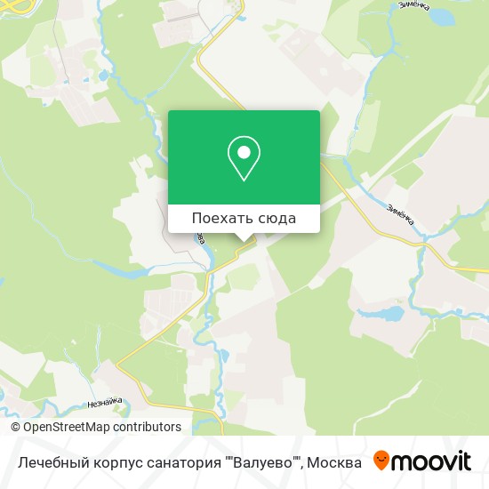Карта Лечебный корпус санатория ""Валуево""