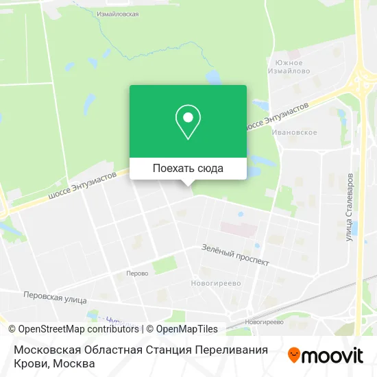 Карта Московская Областная Станция Переливания Крови
