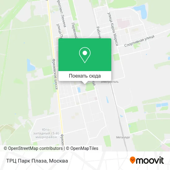Карта ТРЦ Парк Плаза