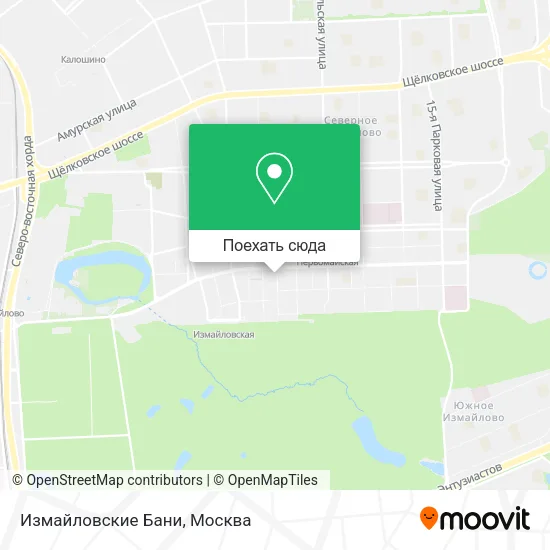 Карта Измайловские Бани‎