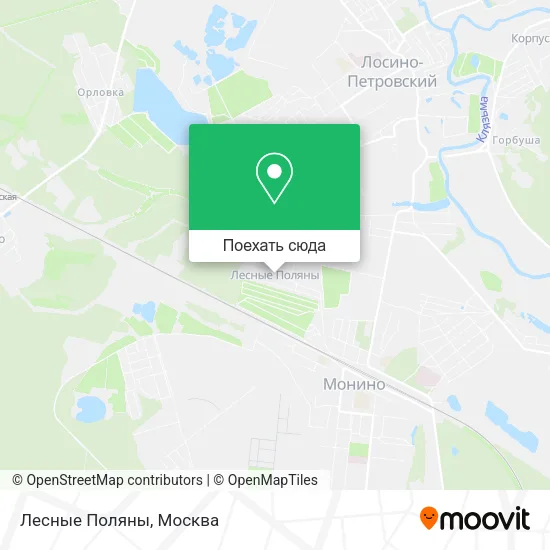 Карта Лесные Поляны