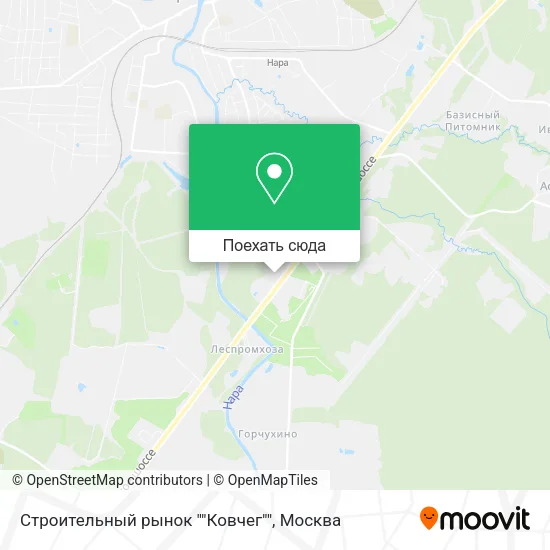 Карта Строительный рынок ""Ковчег""