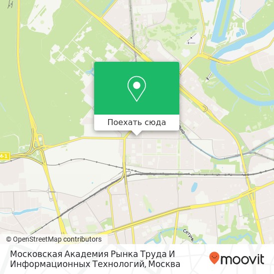 Карта Московская Академия Рынка Труда И Информационных Технологий