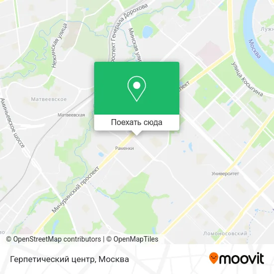 Карта Герпетический центр