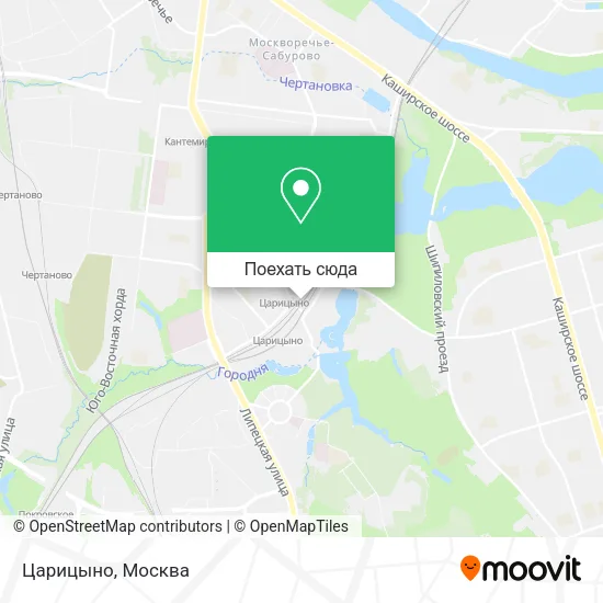 Карта Царицыно