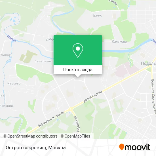 Карта Остров сокровищ