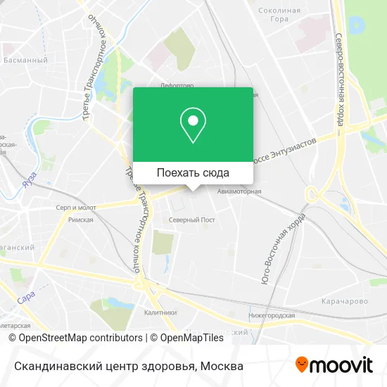 Карта Скандинавский центр здоровья