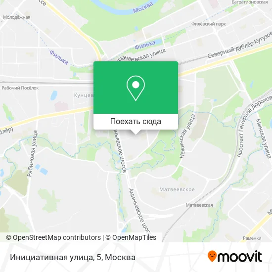 Карта Инициативная улица, 5