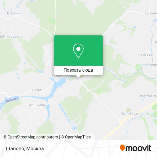 Карта Щапово