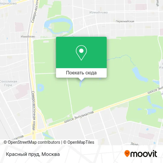 Карта Красный пруд